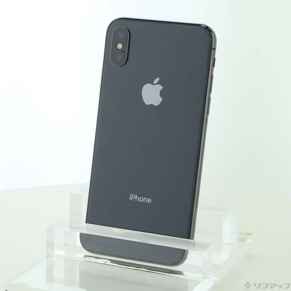 ★美品★Apple アップル iPhoneX MQC12J/A 256GBスマホ iPhoneX 256GB スペースグレイ MQC12J/A docomo版SIMフリー | 中古