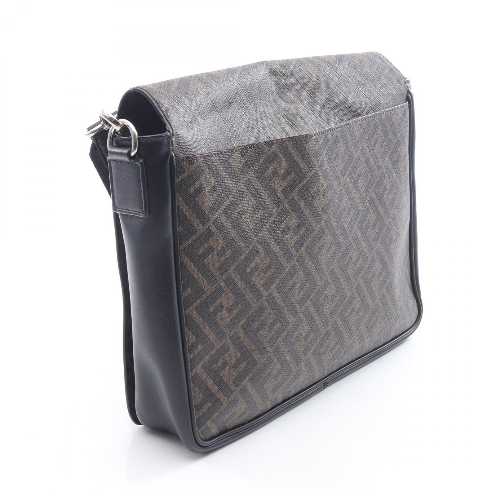 フェンディ FENDI ショルダーバッグ ズッカ ブラウン/ブラック PVC