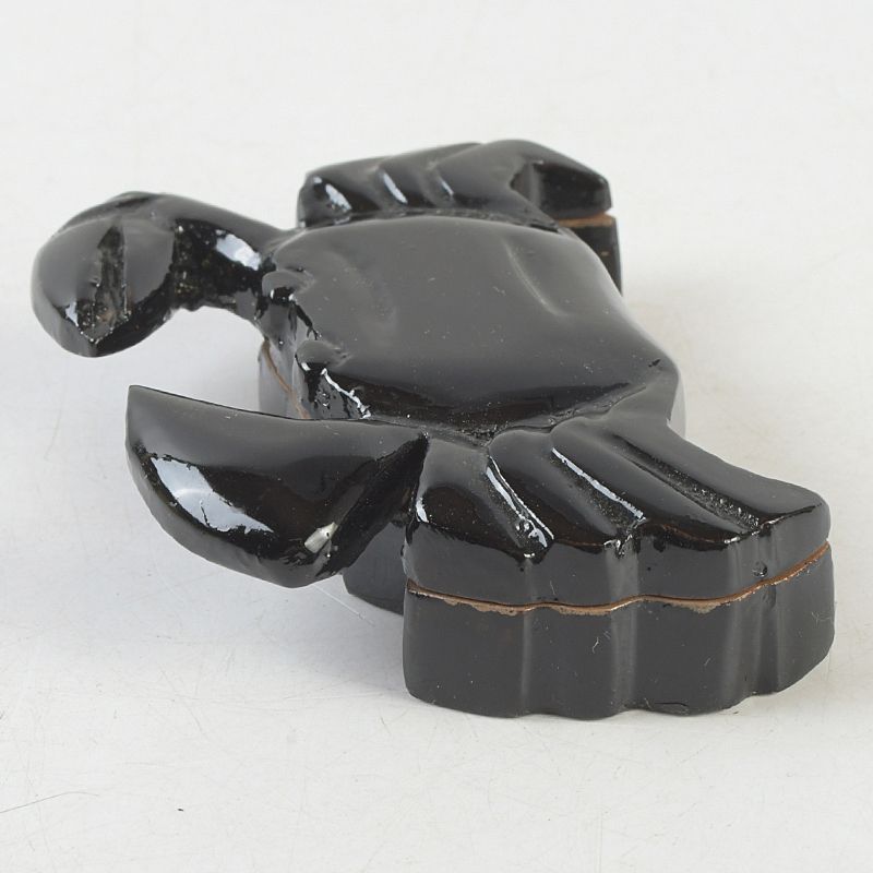 茶道具 池之浦大起作 漆塗 蟹香合 一對 共箱 C S541 - メルカリ