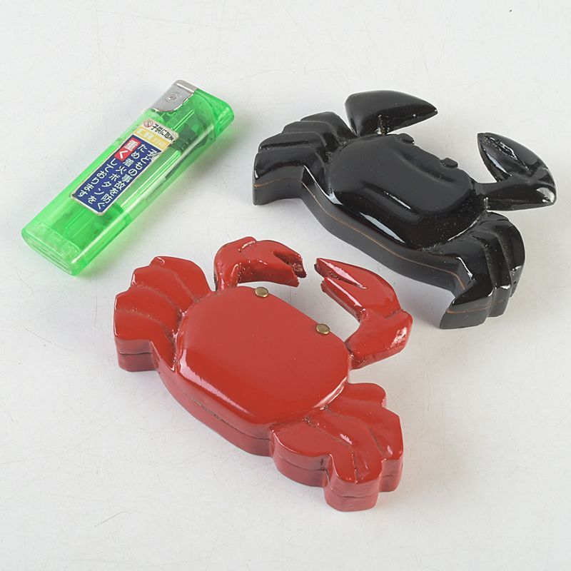 茶道具 池之浦大起作 漆塗 蟹香合 一對 共箱 C S541 - メルカリ