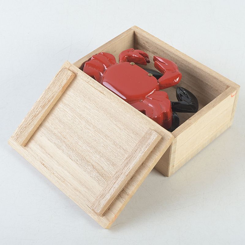 茶道具 池之浦大起作 漆塗 蟹香合 一對 共箱 C S541 - メルカリ