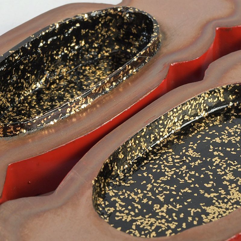 茶道具 池之浦大起作 漆塗 蟹香合 一對 共箱 C S541 - メルカリ