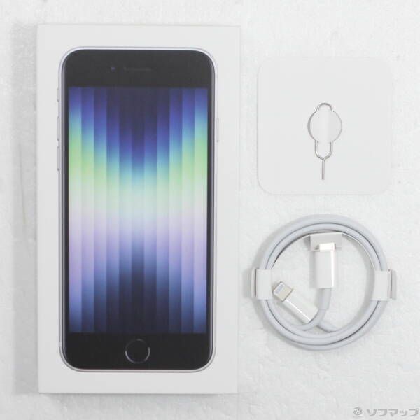 中古品〕 iPhone SE 第3世代 64GB スターライト MMYD3J／A SIMフリー