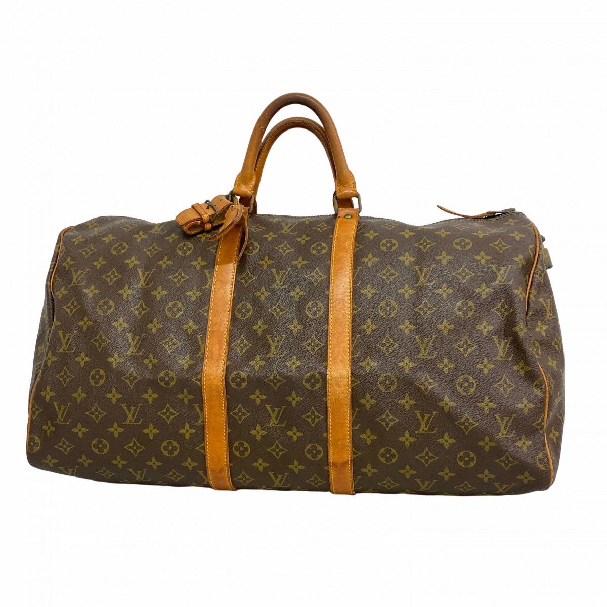 Louis Vuitton ボストンバッグ ブラウン 55サイズ 5pd4936】ルイヴィトン ボストンバッグ モノグラム キーポル55 M41424