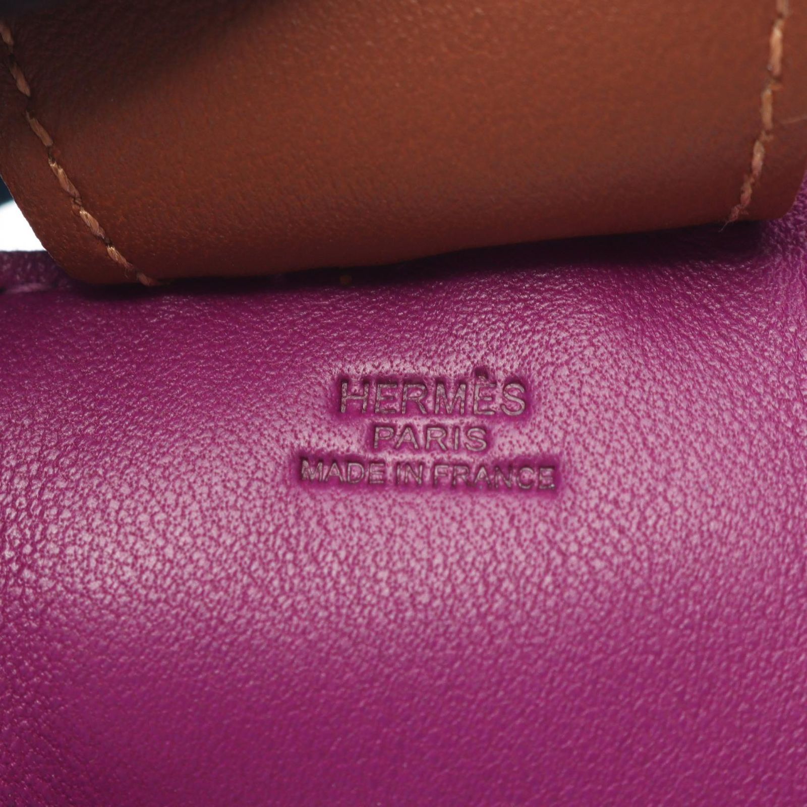 エルメス HERMES チャーム ロデオGM アネモネ ブルーイズミール