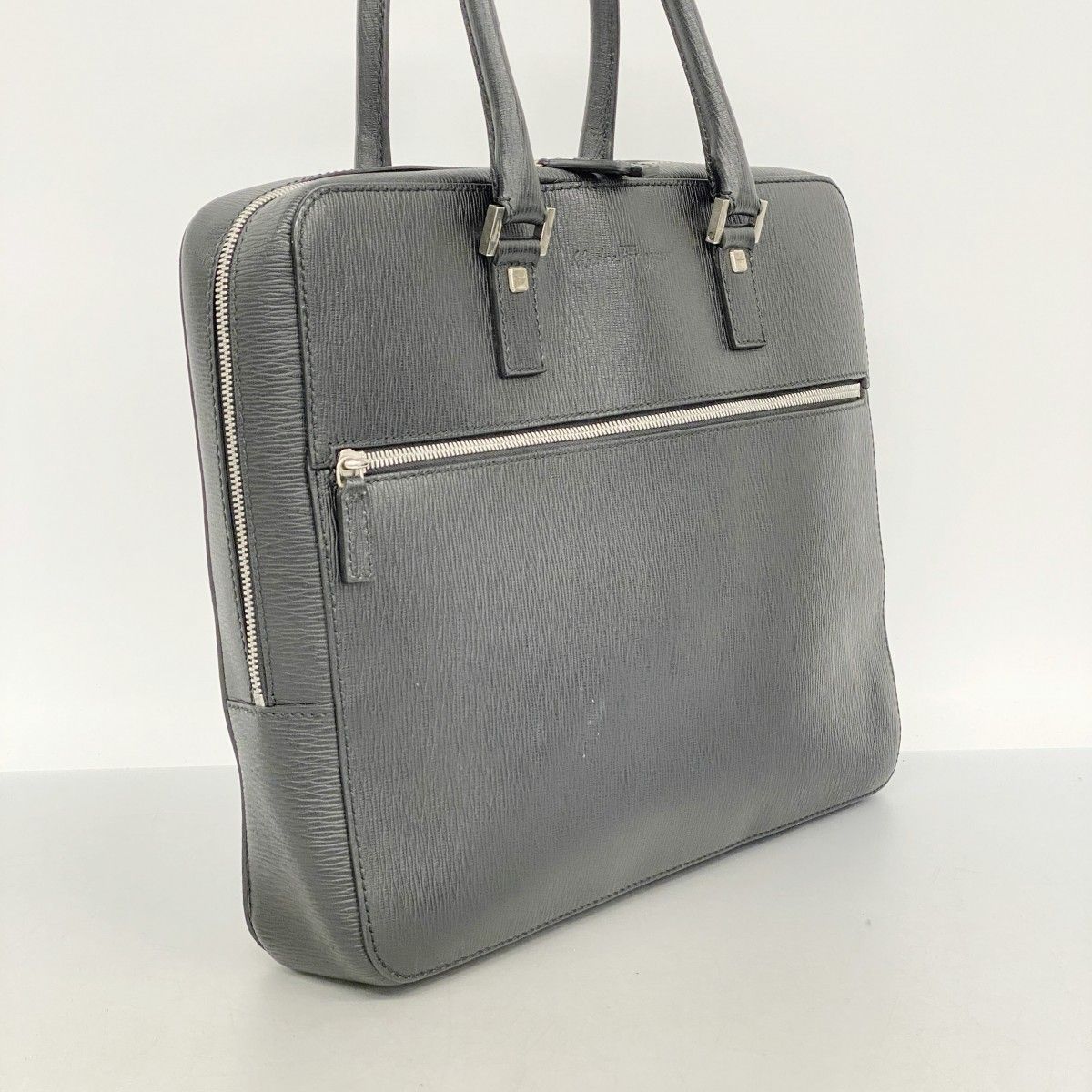 5pd4975】サルヴァトーレフェラガモ ビジネスバッグ レザー ブラック