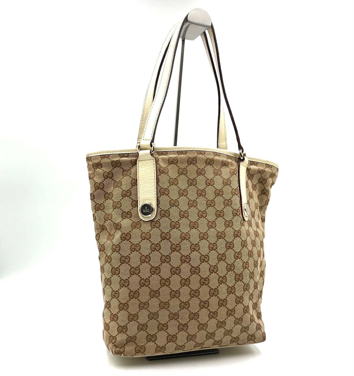 011 極美品 GUCCI トートバッグ バケツ型 ハンドバッグ 肩掛け xt7 