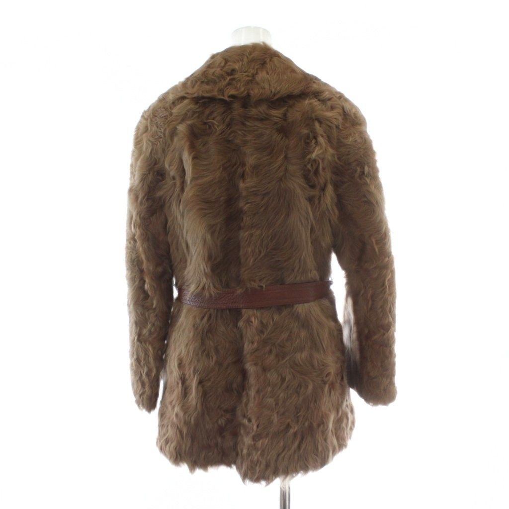 ムーンバットファー Moonbat fur ファーコート ハーフ丈 ラム 毛皮 11