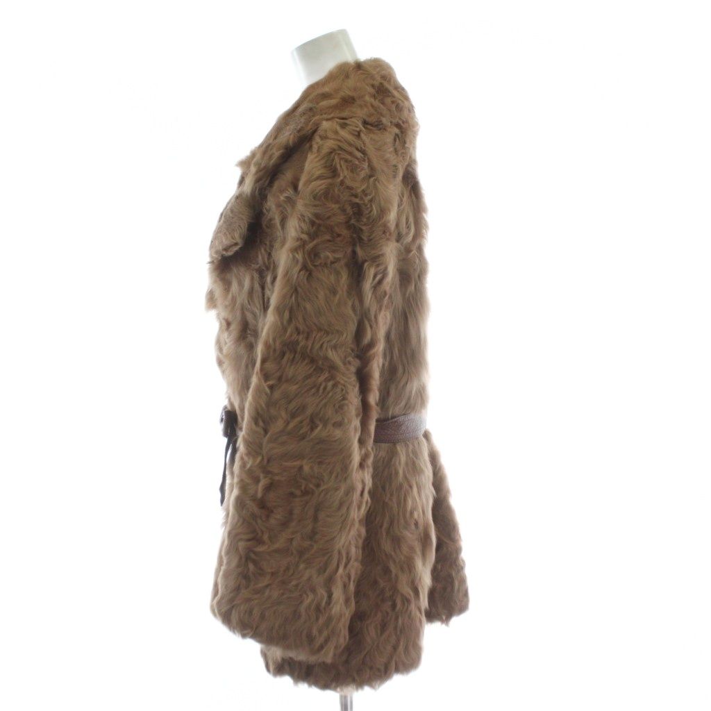 ムーンバットファー Moonbat fur ファーコート ハーフ丈 ラム 毛皮 11