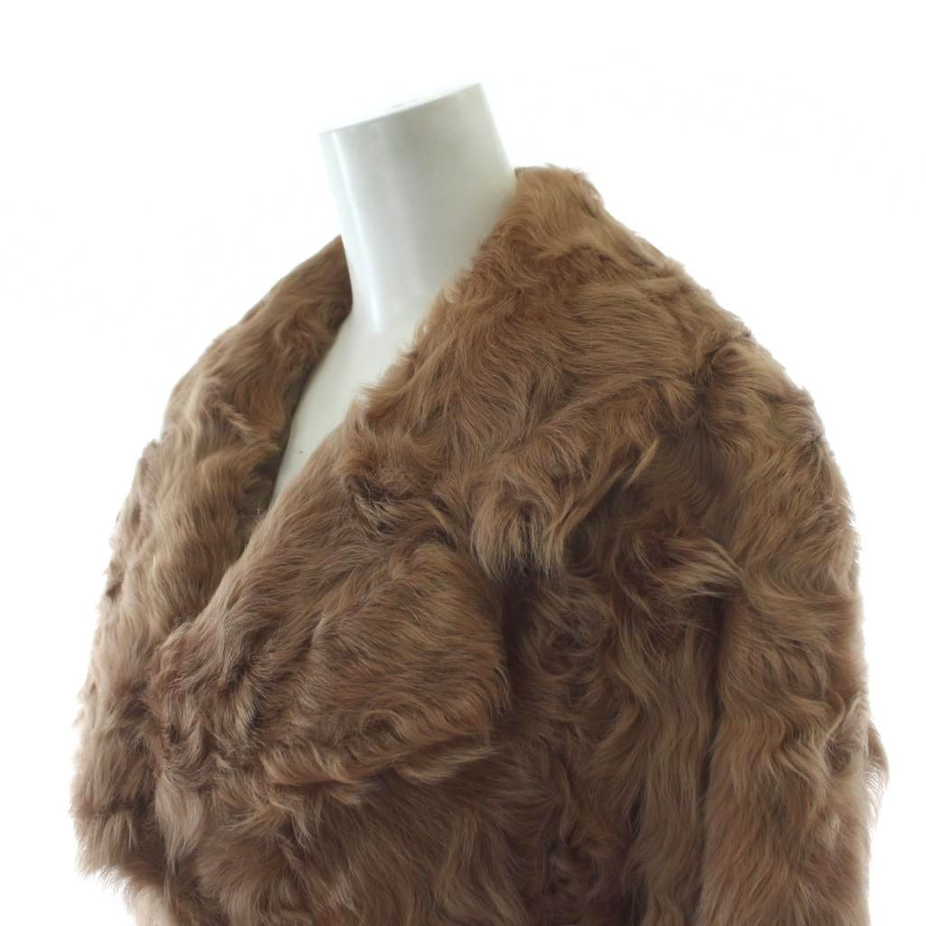 ムーンバットファー Moonbat fur ファーコート ハーフ丈 ラム 毛皮 11