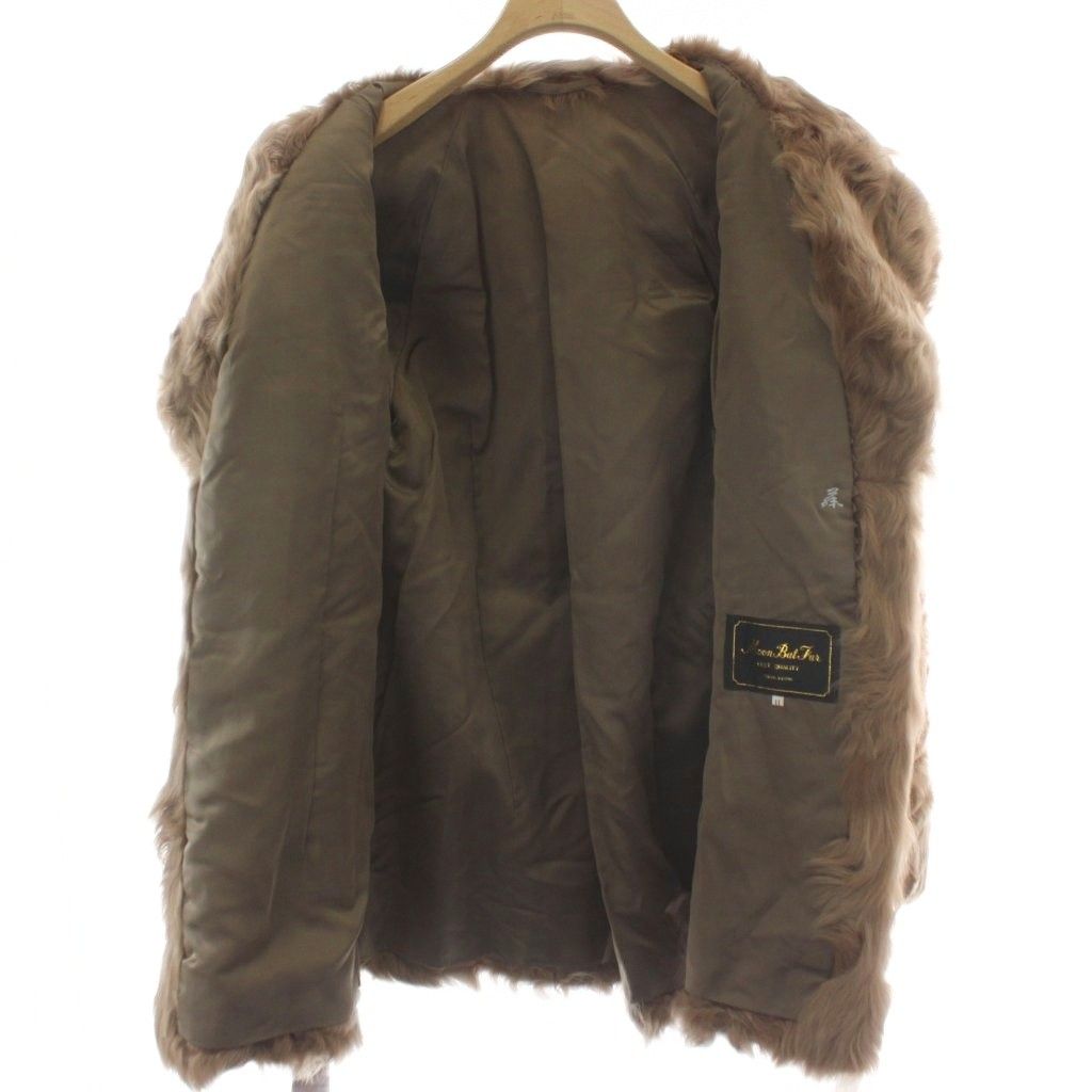 ムーンバットファー Moonbat fur ファーコート ハーフ丈 ラム 毛皮 11