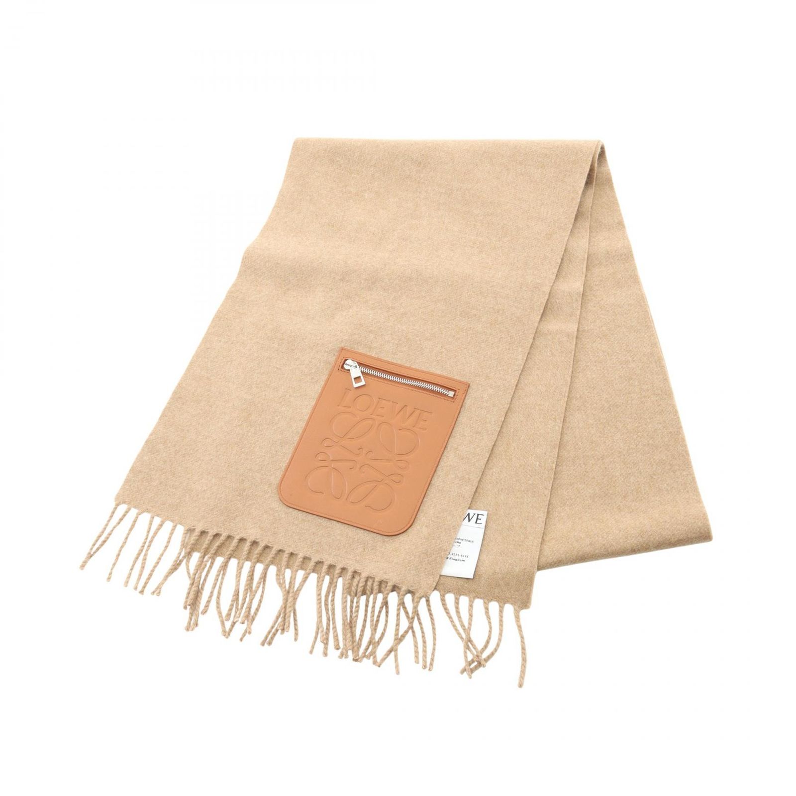 naaaさま☆新品LOEWE マフラー　スカーフ　 レディース　ベージュ ロエベ LOEWE マフラー スカーフ FSA5SS1W012140 ベージュ ウール