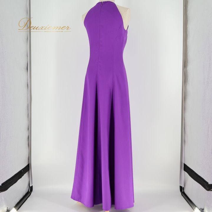 フラダンス 衣装 ワンピース ドレス マウナロア パープル系 Maunaloa