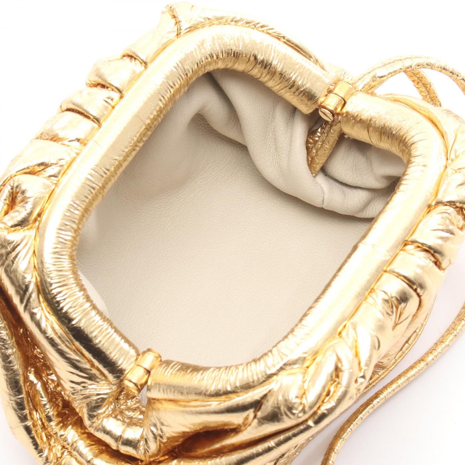 ボッテガヴェネタ BOTTEGA VENETA ポーチ ミニ ザ ポーチ メタリック