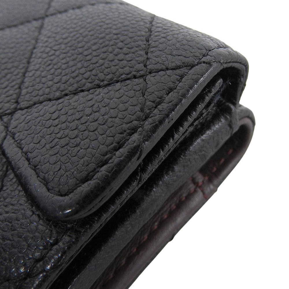 本物保証】 超美品 シャネル CHANEL ココマーク コンパクトウォレット