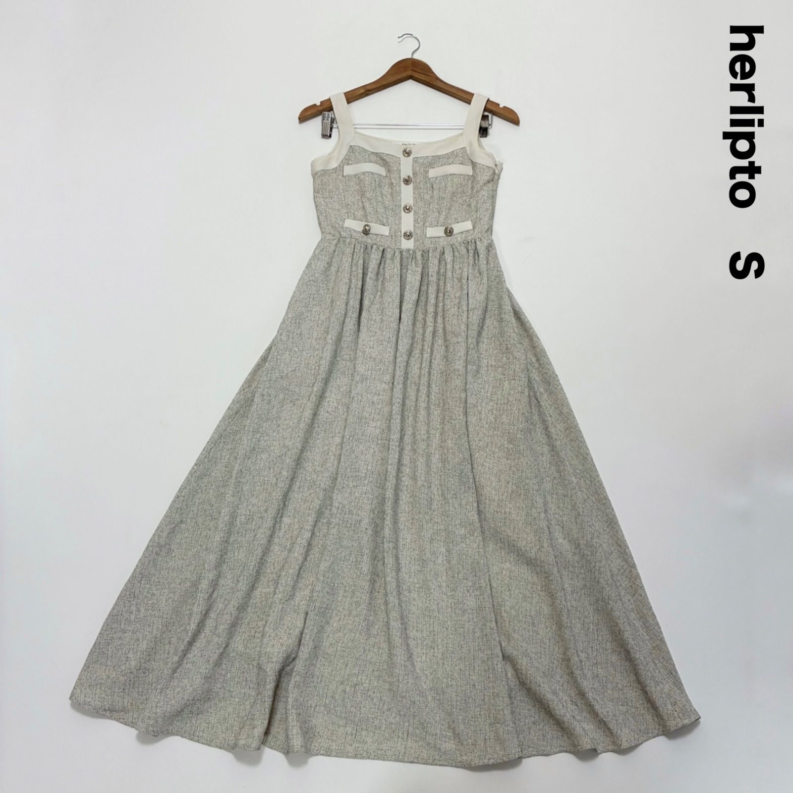 Herlipto ハーリップトゥ☆Verona Tweed Long Dress S - メルカリ
