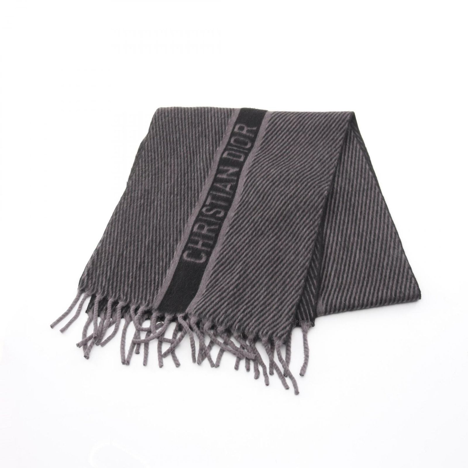 Christian Dior グレー マフラー ディオール Dior マフラー グレー その他 マフラー レディース Used A