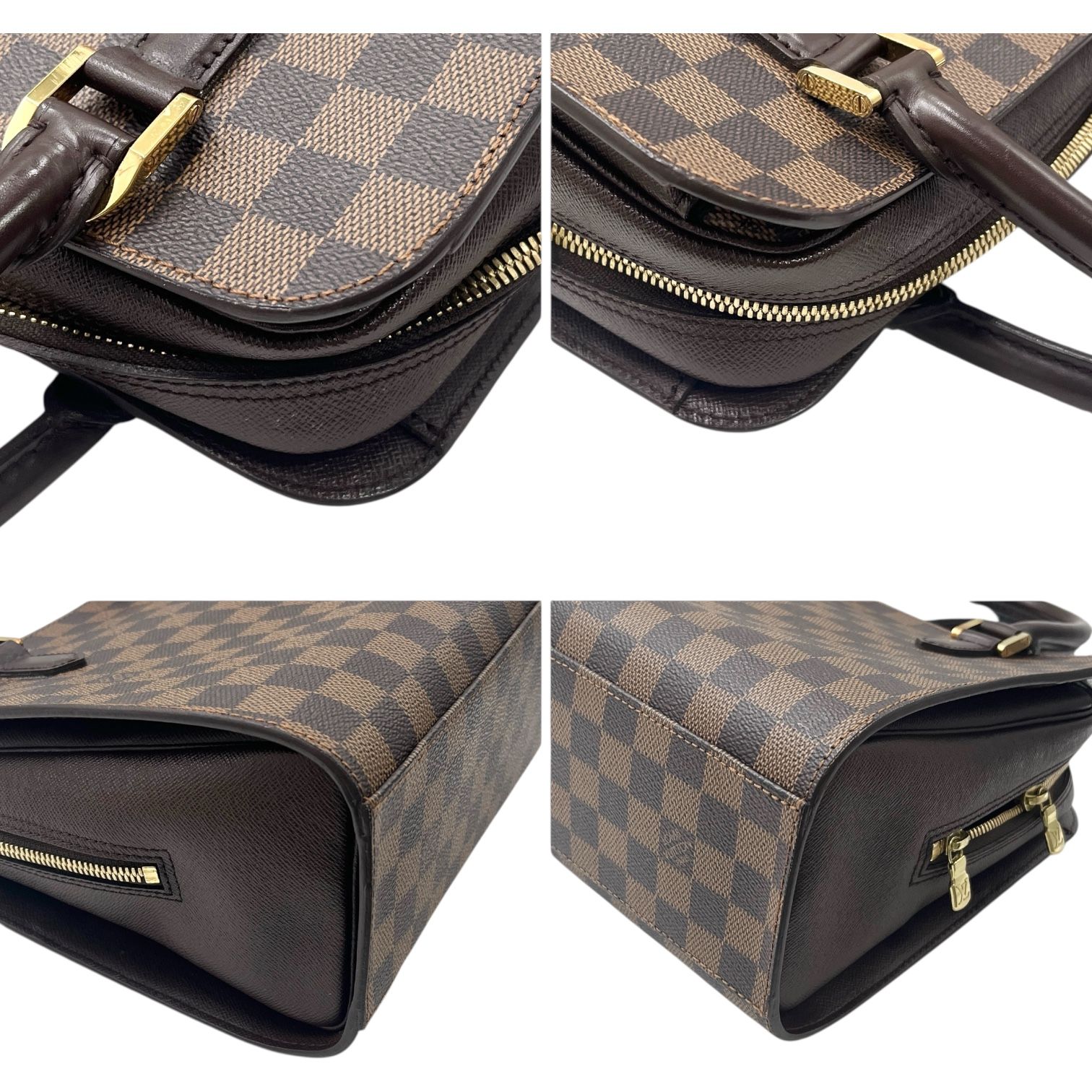 中古】LOUIS VUITTON ルイ・ヴィトン トリアナ ダミエ・エベヌ