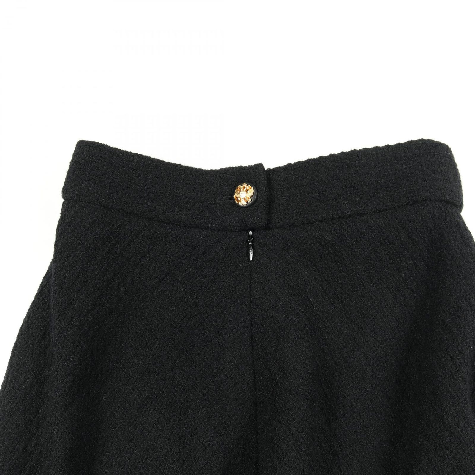 シャネル CHANEL スカート ココマークボタン ウール スカート