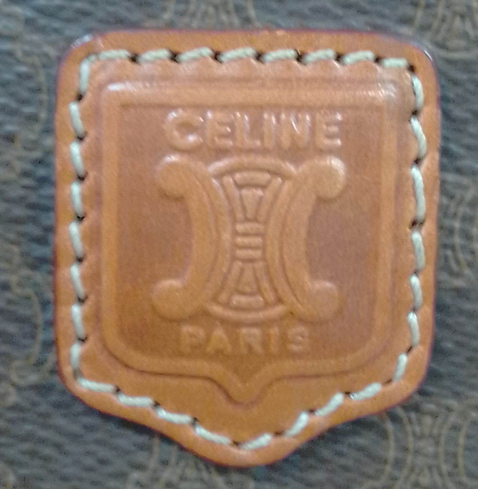 APS22 セリーヌ 極美品 マカダム ハンドバッグ バケツ型 トリオンフ