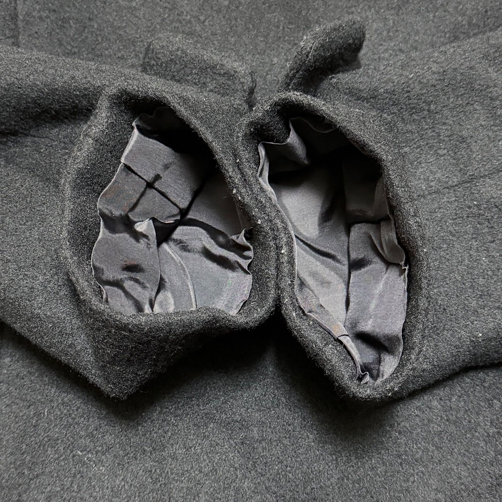 ANAYI カシミヤ混ダブルボタンフーデッドコート 36 比翼 アナイ フード