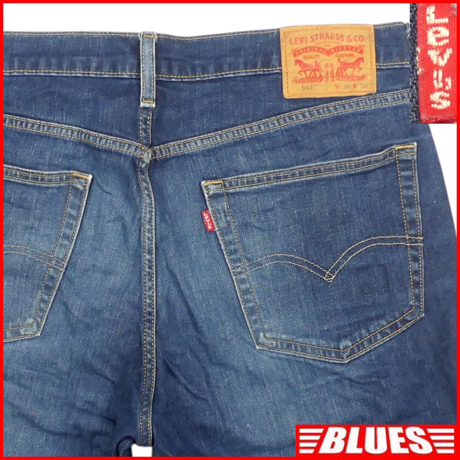 リーバイス 541 W36 ジーンズ ジーパン デニム 古着 メンズ 36×32 