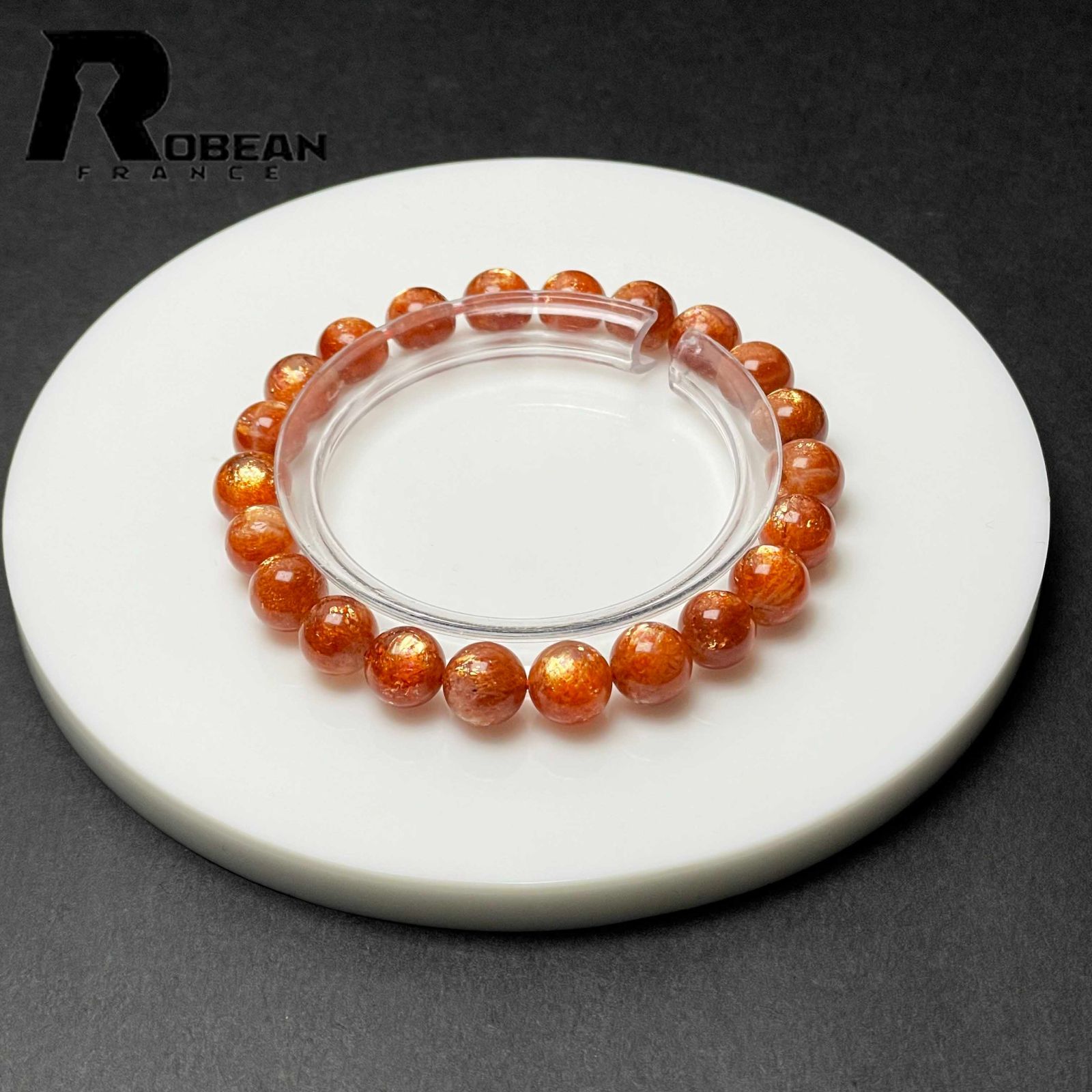 綺麗 EU製 定価14万円☆ROBEAN・サンストーン☆パワーストーン 