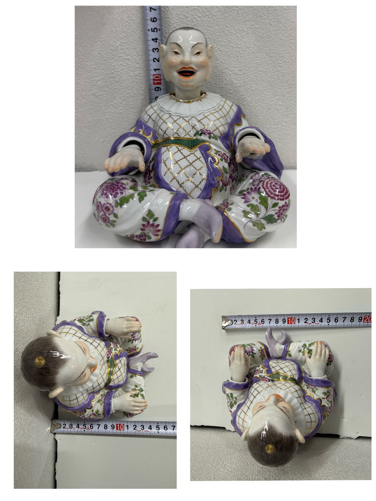 箱付／真作】マイセン パゴダ フィギュリン 小サイズ 高さ約15cm 交差