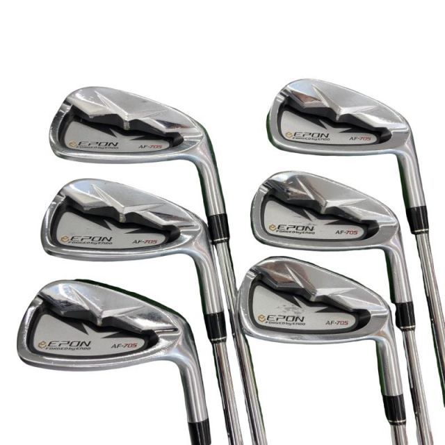 EPON AF-705 アイアン #5〜P 6本セット 中古】 エポンゴルフ株式会社 EPON AF-705 6S アイアンセット IR 純正