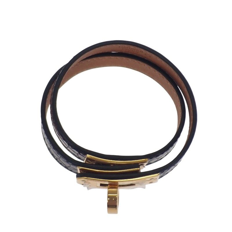 超美品！エルメス オーケリー ブレスレット ブラック×ゴールド 超美品！エルメス オーケリー ブレスレット ブラック×ゴールド