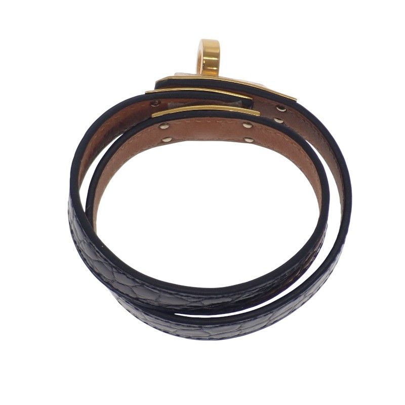 超美品！エルメス オーケリー ブレスレット ブラック×ゴールド 超美品！エルメス オーケリー ブレスレット ブラック×ゴールド