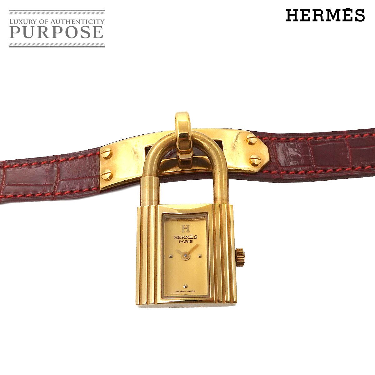 現状品　エルメス　ケリーウォッチ　ボルドー　HERMES 現状品 HERMES エルメス ケリーウォッチ ボルドー エルメス/ケリー
