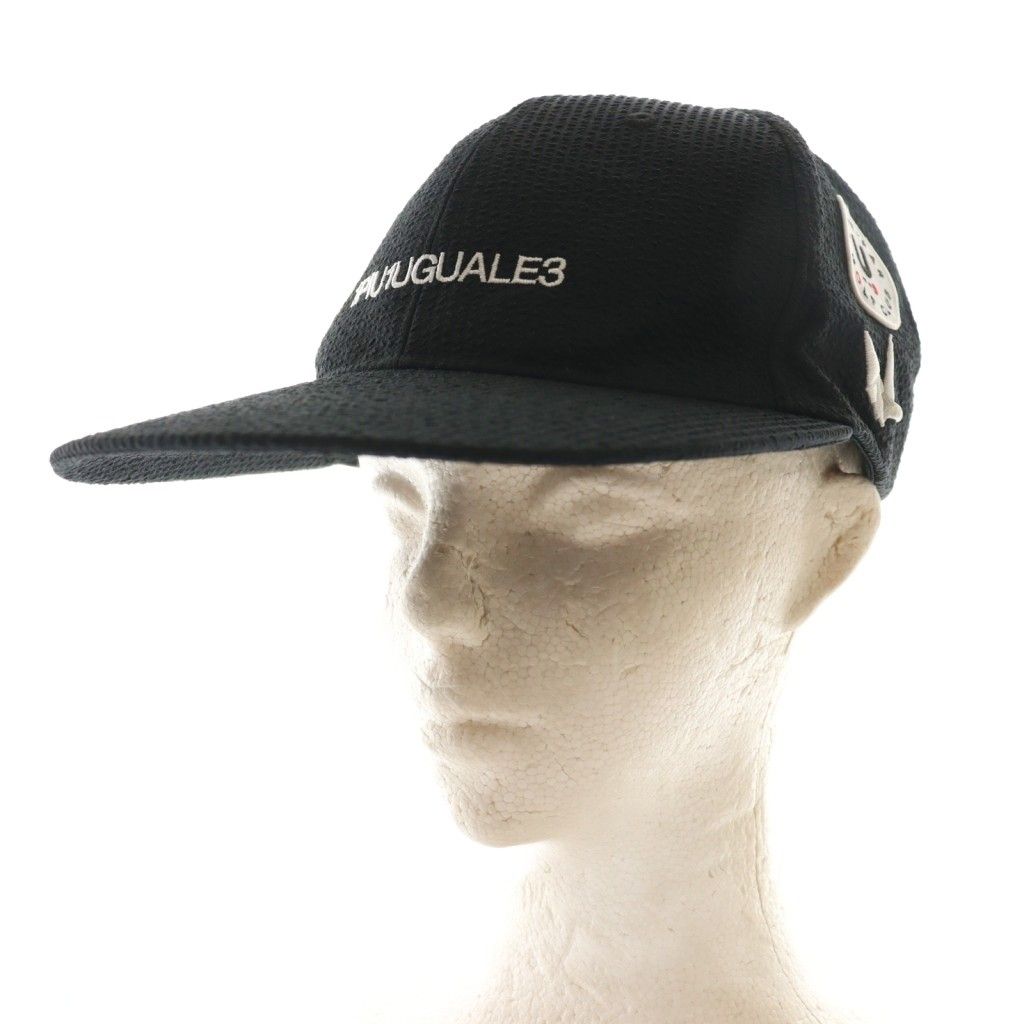 1PIU1UGUALE3/帽子/ウノピュウノウグァーレトレ/キャップ/ゴルフ/黒 ウノピュウノウグァーレトレ 1PIU1UGUALE3 キャップ 帽子 黒 ブラック