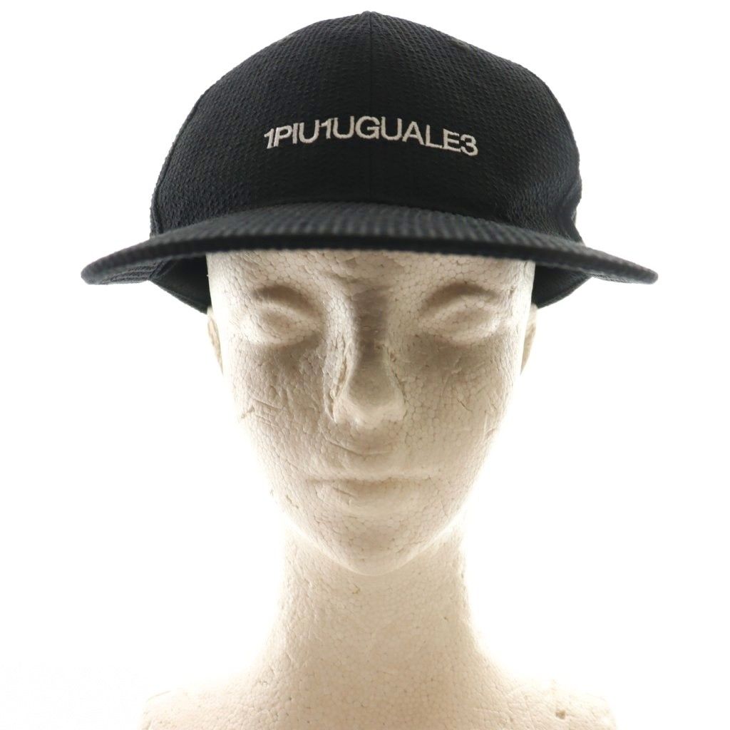 1PIU1UGUALE3/帽子/ウノピュウノウグァーレトレ/キャップ/ゴルフ/黒 ウノピュウノウグァーレトレ 1PIU1UGUALE3 キャップ 帽子 黒 ブラック