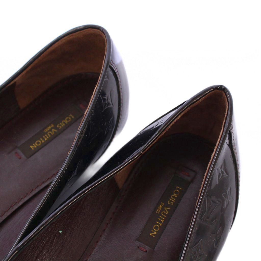 ルイヴィトン LOUIS VUITTON ヴェルニ モノグラム パンプス フラット