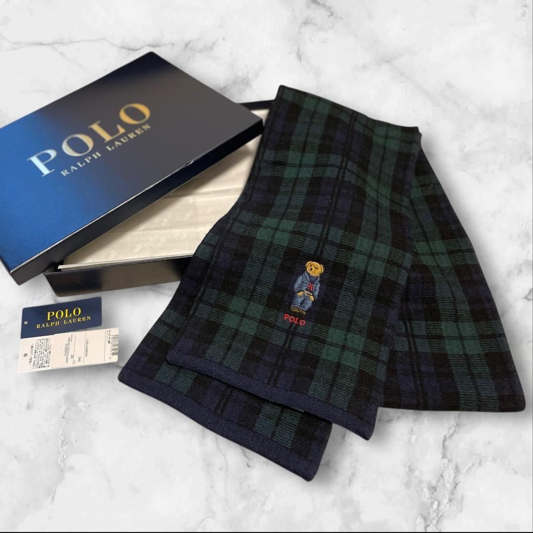 POLO RALPH LAUREN ポロベア マフラー 箱タグ付 POLO RALPH LAUREN ポロベア マフラー 箱タグ付 - メルカリ
