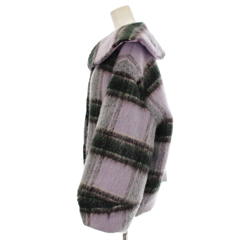 カロリナ グレイサー CAROLINA GLASER ビッグカラー シャギーコート