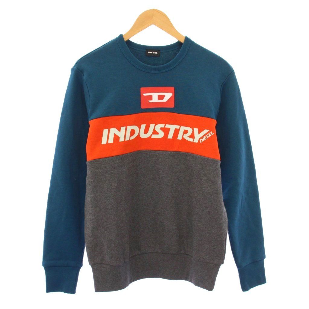 ディーゼル DIESEL スウェット トレーナー 長袖 クルーネック ロゴ