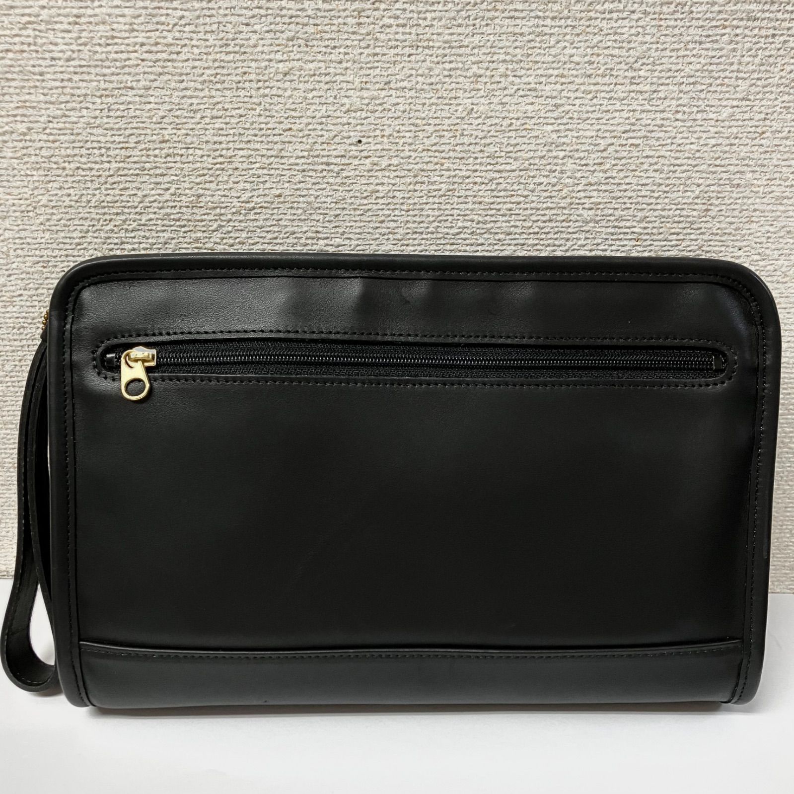 COACH コーチ レザークラッチバッグ セカンドバッグ 黒 ブラック 