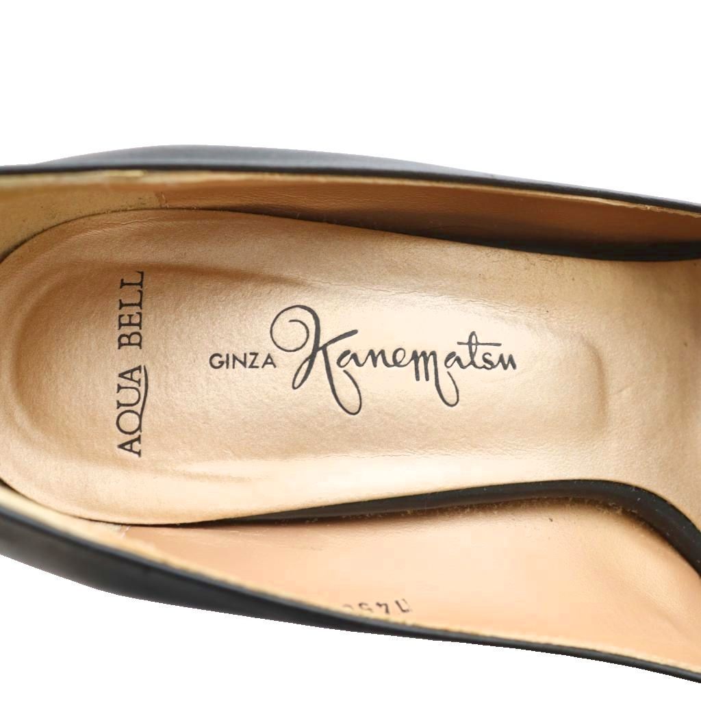 [新品] kanematsuパンプス 銀座かねまつ GINZA Kanematsu パンプス 23.5cm 黒 ブラック /SS □OS