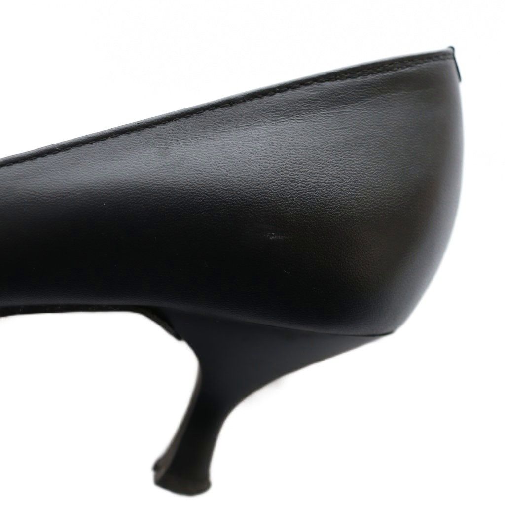 銀座かねまつ GINZA Kanematsu パンプス 23.5cm 黒 ブラック /SS □OS