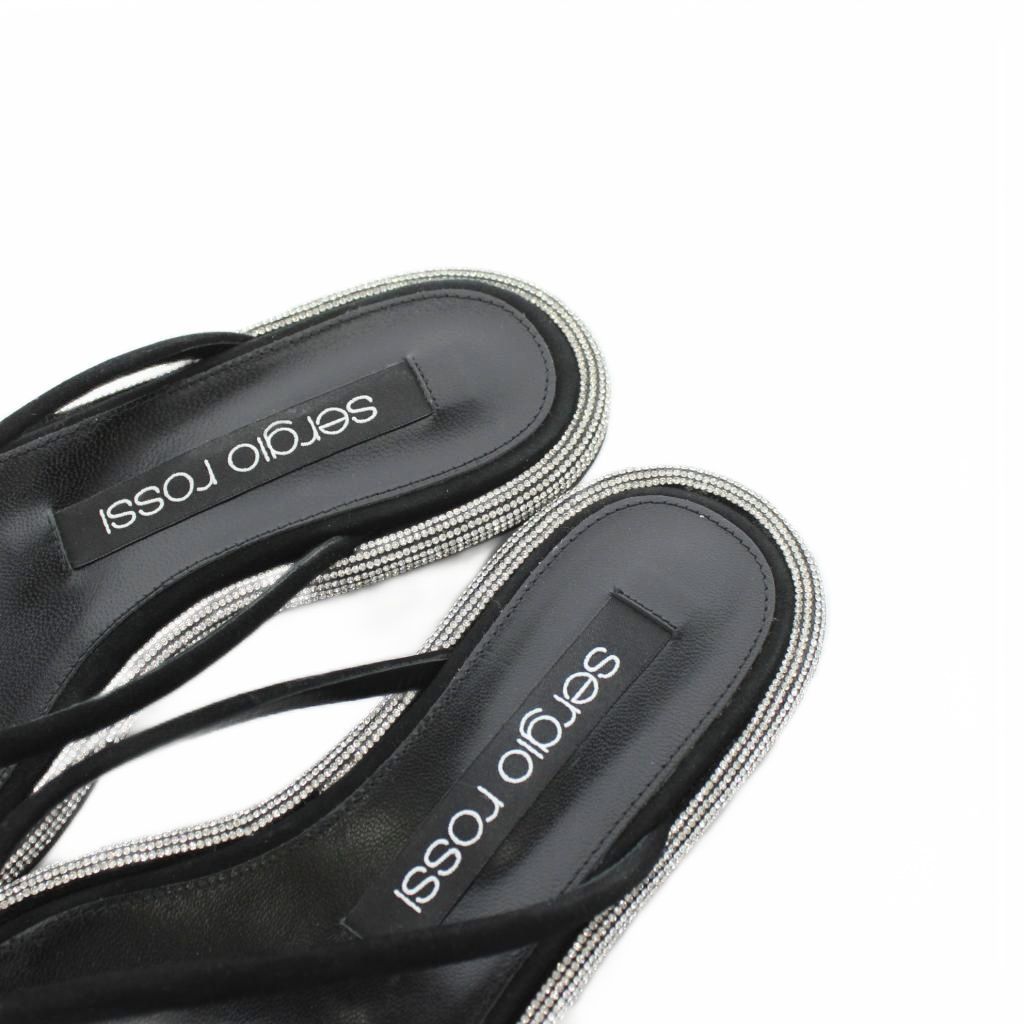 Sergio Rossi ラインストーン付きミュール Sergio Rossi ラインストーン付きミュール