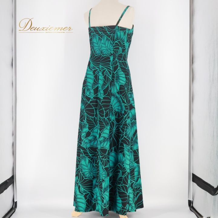 フラダンス 衣装 ワンピース ドレス ブラック系 アロハスタンダード