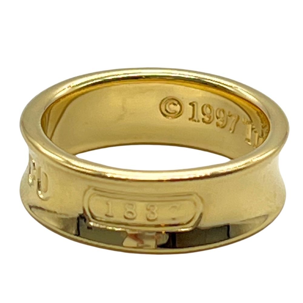 TIFFANY&CO. ティファニー 1837 ナロー リング 指輪 K18イエロー