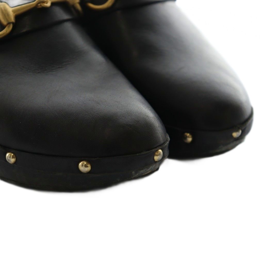 GUCCI サボ　サンダル ブラック GUCCI サボサンダル (Sサイズ)中古 再掲載