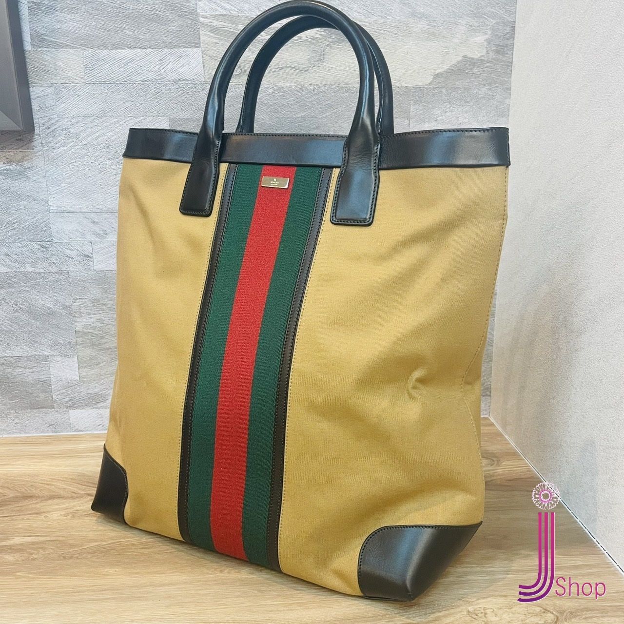 値下げ中】GUCCI グッチ トートバッグ シェリーライン キャンバス 