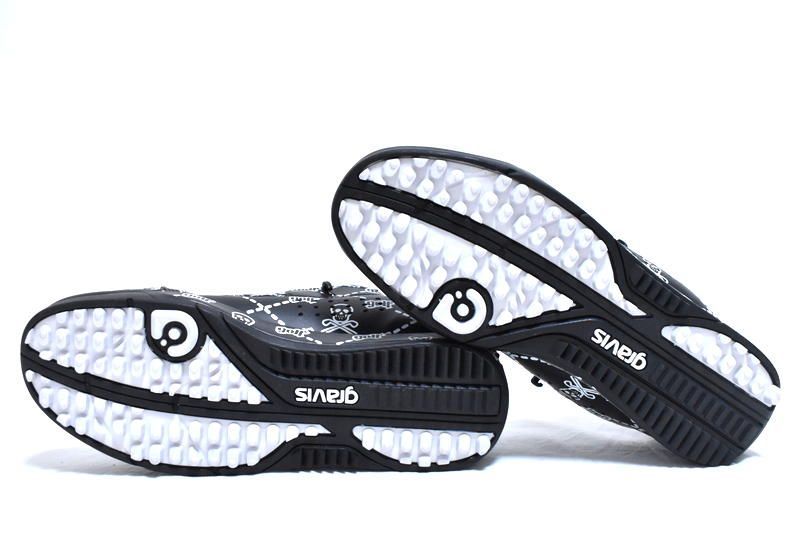 マーク&ロナ✖️グラビス 黒 27.5 MARK&LONA マーク＆ロナ× gravis Tarmac Ruler Low Spikeless golf