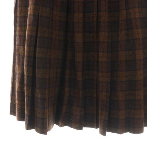 タグ付き☆マーガレットハウエル　ラージチェックウールブレンドスカート　プリーツ マーガレット ハウエル チェック スカート タグ付き☆マーガレット