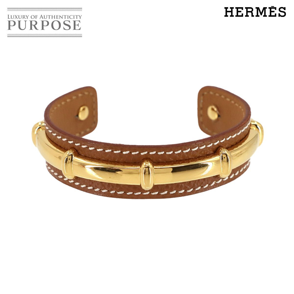 新品同様 エルメス HERMES アガタ バングル ブレスレット クシュベル