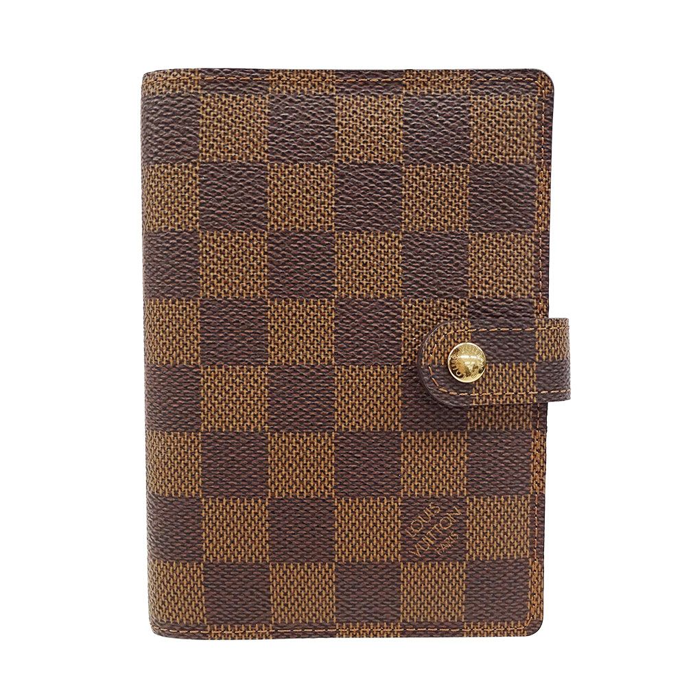 【中古】ルイヴィトン LOUIS VUITTON 手帳カバー ケース ダミエ アジェンダ レザー 茶 *T938 メンズ レディース ルイ・ヴィトン LOUIS VUITTON 手帳カバー レディース メンズ ブランド